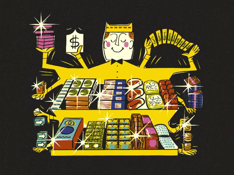 RetroSupply Cyber Monday Sale animation cyber monday gif illustration retro retro supply retro supply co vintage