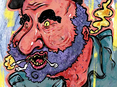 Kings of comedy #24 Dave Attell character comedy humor illustration portrait