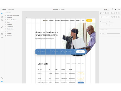 Adobe XD adobe freelance grid productdesign service ui ux xd