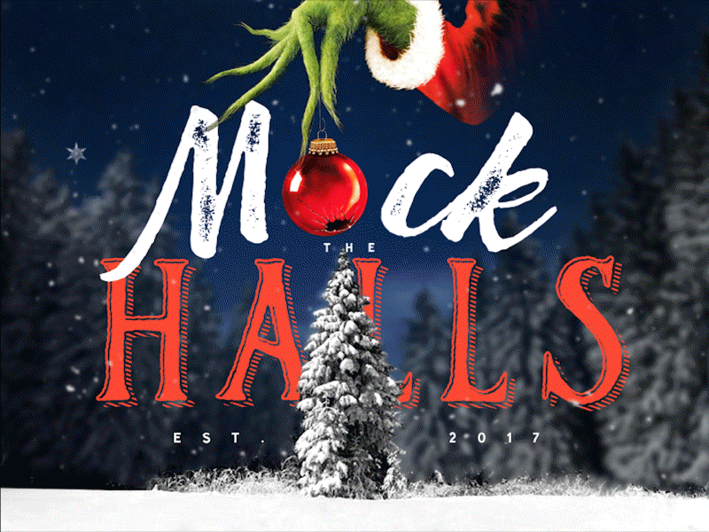 Mock the Halls 2017 Playoff christmas designzillas grinch hollidays mock the halls mockthehalls mockup orlando web design playoff website winter wonderland x mas