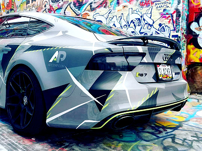 Audi RS 7 Vinyl Wrap 3m absolute advertising audi graffiti perfection rs7 vehicle vinyl wrap