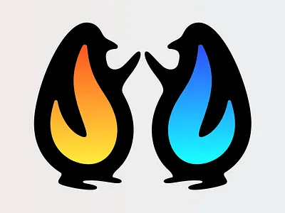 burn for life desire fire heat love mates passion penguin penguins