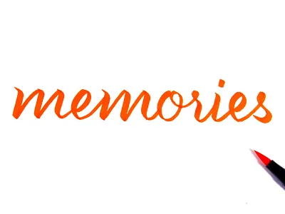 memories brush brushlettering brushpen copics handlettering lettering melancholy memories organic tombow