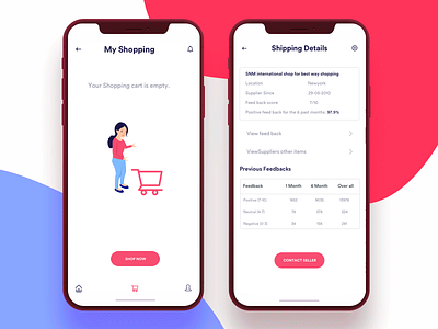 Shopping cart application dashboard e commerce handsome light shopping ui ux