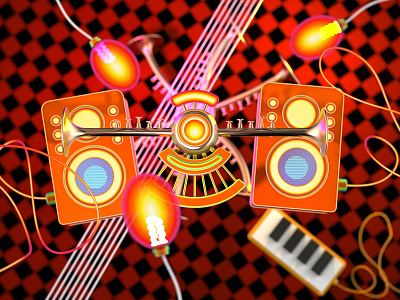 Music (2) 3d art concept illustration music