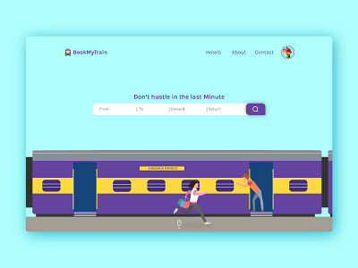Search Hint 022 dailyui design interface search ticket train ui ux web