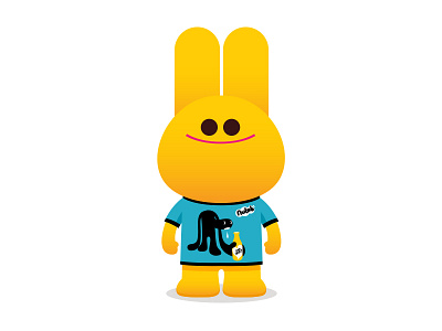 Banana Flavour character design dribbble fashion graphic happy illustration mascot rabbit typography