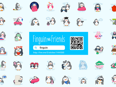Cute Penguin Chat App Stickers cartoon character cheerful emoticon emotion face facial happy icon set sign smile