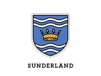 Sunderland, England coat of arms crest crown england heraldry shield sunderland uk united kingdom