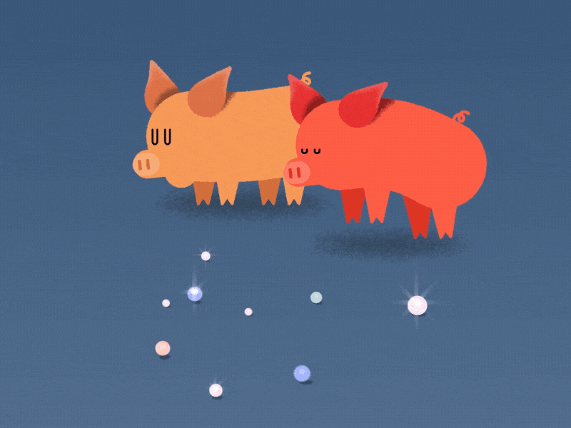 Sprichwörtlich - Perlen vor die Säue werfen advent calendar adventskalender christmas dinner idioms pearls pig sayings schweine sprichwort