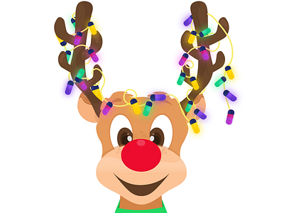 Merry Xmas! christmas deer illustration reindeer vector xmas