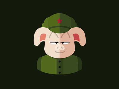 Oolong dragonball flat icon