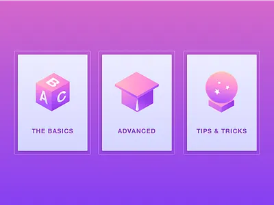 Learn Page Icons for Web Application advanced basics cube geometric icon product design shape tips tutorial ui ux zajno
