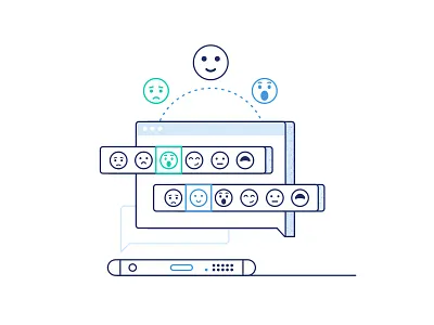 Custom Emojis app chat custom emojis emoji interface message modern page team ui ux user experience web