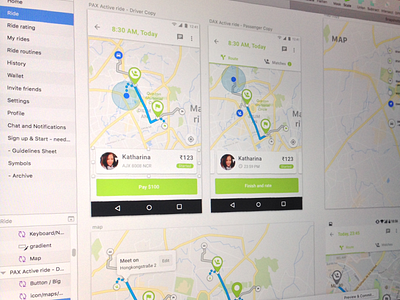 Daily's. The work routine driver map passenger routine sketch snapshot ui