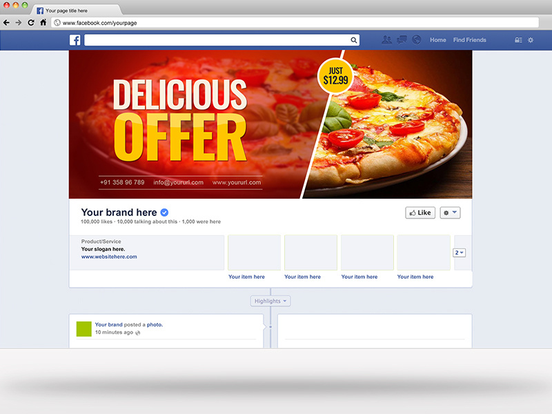 Example of facebook cover