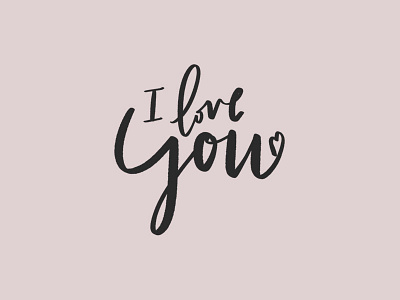Hand lettered love card design hand drawn hand letter handlettered overlay simple