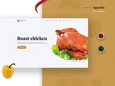 Appetite | Restaurant & Cafe Template bakery bar burger cafe pizza restaurant wine