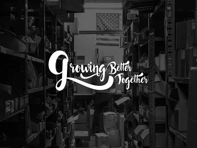 Growing Better Together Typography branding conference font logo script typography wordmark