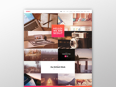 Scout Webdesign clean design modern design one page web design