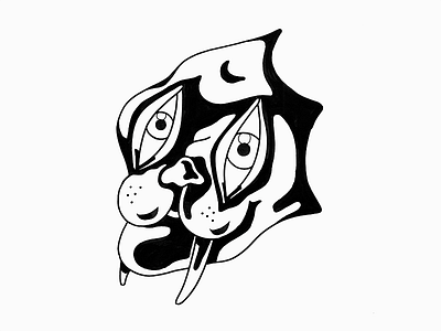 Drawing_Face drawing face illustration ink paper portrait