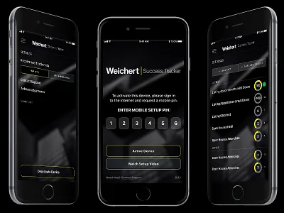 Goals app ui design app black design ipnone mobile phone tracker ui ux web