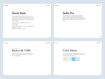 Photography Portfolio Style Guide layout photography portfolio styleguide typography uidesign webdesign
