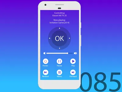 Day85 - Universal Remote UI 085 adobe dailyui ui ux