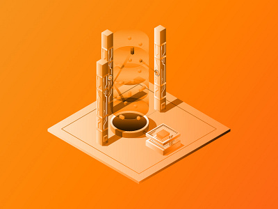 Engage ai data illustration investigate isometric scan triage