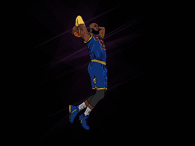 King James baseketball graphic design graphics illustration procreate sports