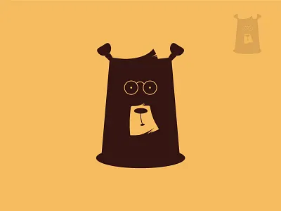Hipster Bear animal bear character cub grizzly hipster icon logo mascot smart symbol