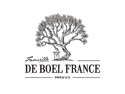 Famille De Boel France bible food france illustration logo restaurant snake tree vineyard wine