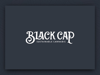 Black Cap Logo brand cannabis chickadee farm identity logo branding massachusetts pioneer