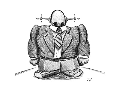 Boss-Bot business ipad marketing procreate robot sales tps reports