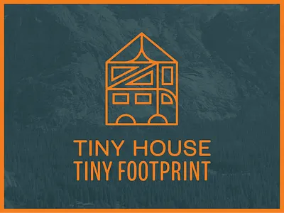Tiny House Tiny Footprint adventure logo tiny house