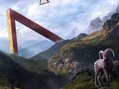 Desktopography 2017 - "Uncanny Valley" abstract desktopography digital art matte painting nature photomanipulation science