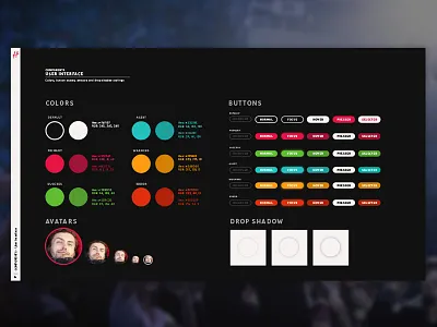 Hero Style Guide - UI P1 components frontend interaction style guide ui user interface ux web design