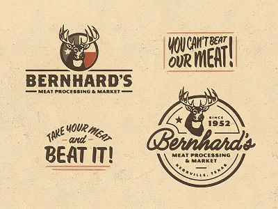 Bernhard's Meat branding deer meat processing texas tshirt