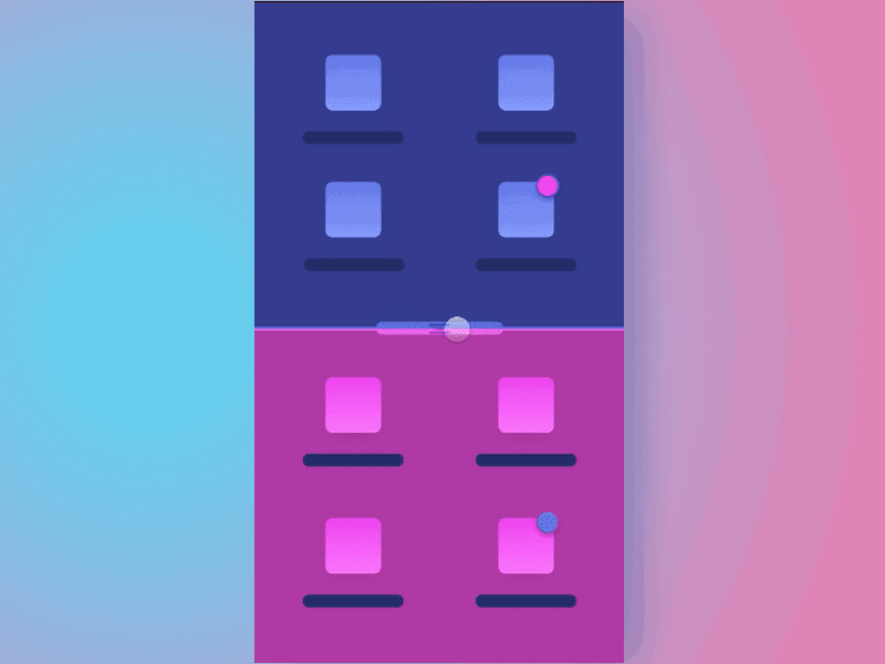 Dual Homescreen app dual screen framer interaction mobile