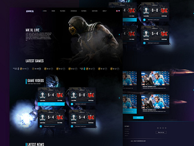 Mortal Kombat Live streaming landing page fighting game live mk mortal kombat streaming ui ux