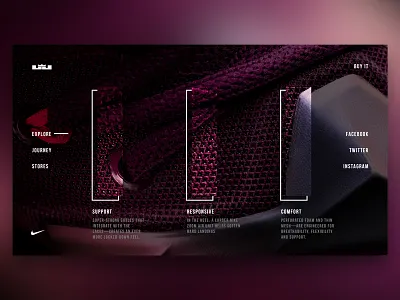 XIII app clean digital everyday experience interface lebron minimal nike sketchapp ui web