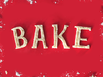 Let's Bake food lettering food type type typography