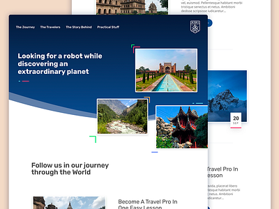 Travel Blog – v2 blog landing robot website