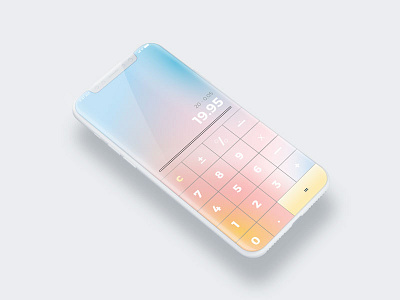 Calculator | Daily UI 005 iphonex ui