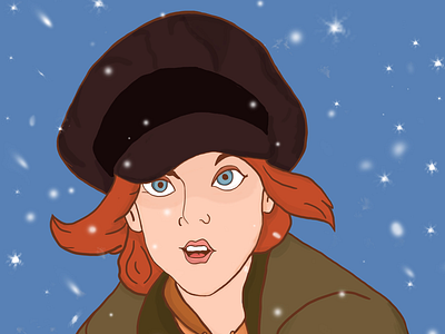 Anastasia Vibes animation art character design design digital painting illustration photoshop russia winter