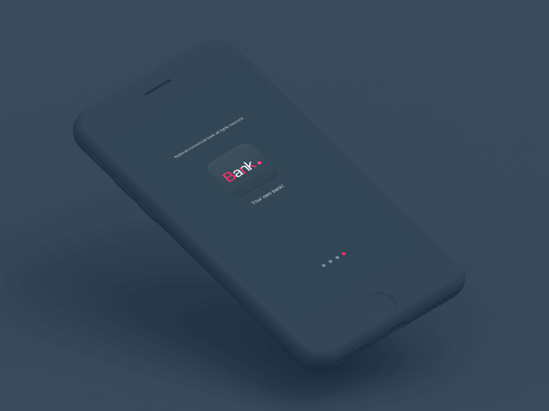Internet Bank APP animation bank finance ui ux