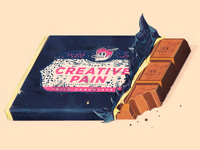 TCP Milk Chocolate Bars candy chocolate food label milk chocolate packaging pain the creative pain wrapper