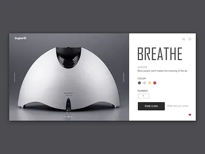 Breathe app calendar card dark data finance layout statistics ui ux web