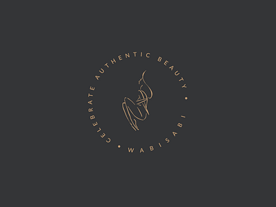 Logo Mark for WabiSabi Skincare clean cosmetics identity logo minimal skincare