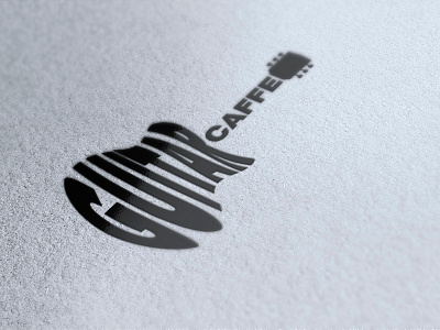 Guitar Caffe Logo caffe guitar guitar caffee logo